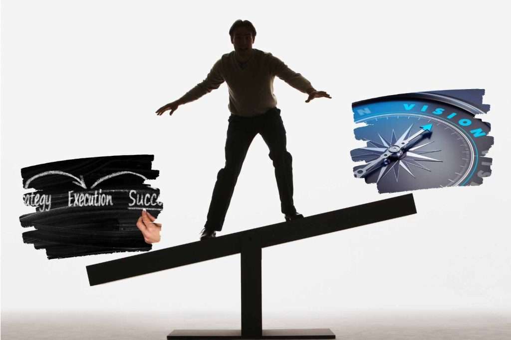 Strategic Leadership means balancing strategy, execution, and vision.